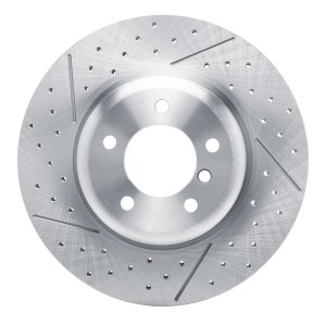 BMW 135IS Brake Rotor (1) - Front - R1 Concepts - Drilled and Slotted - 2013